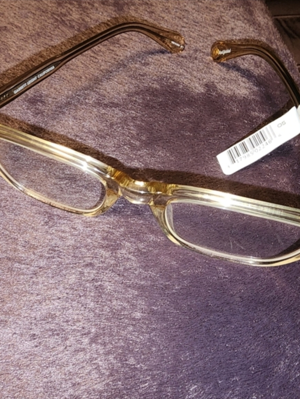 Garrett Leight California BENARD Frame Unisex Glasses In Champagne $200 NWT